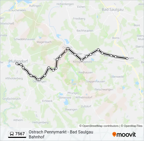 7567 Bus Line Map