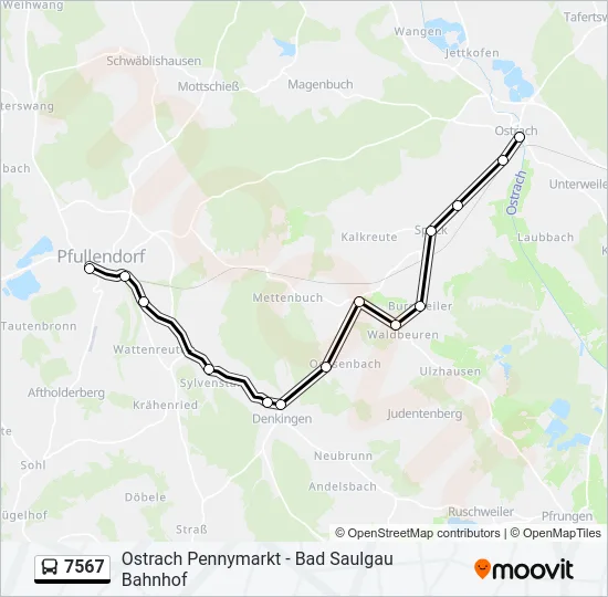 7567 Bus Line Map