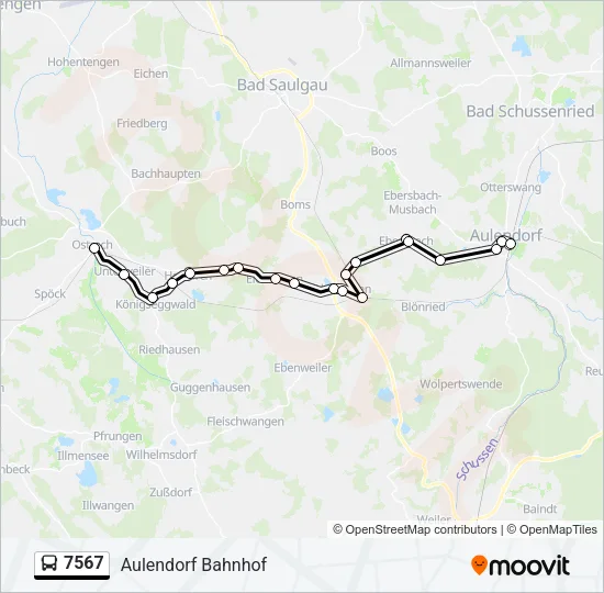 7567 Bus Line Map