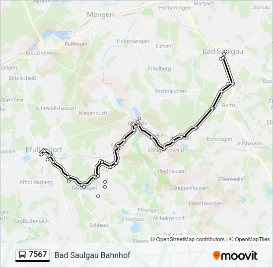7567 Bus Line Map