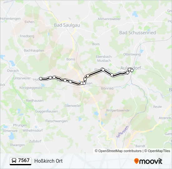 7567 Bus Line Map