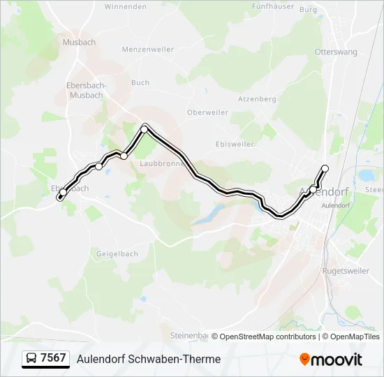 7567 Bus Line Map