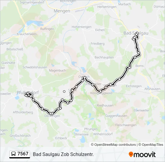 7567 Bus Line Map