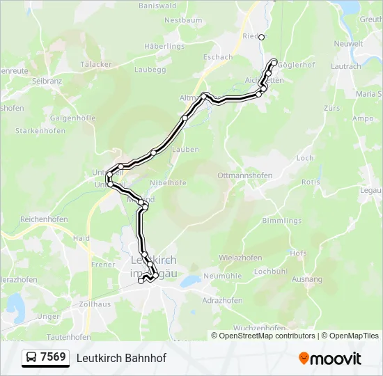 7569 Bus Line Map