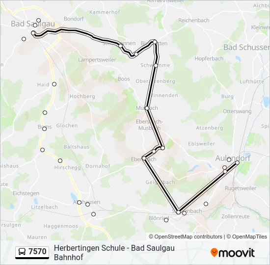 7570 Bus Line Map