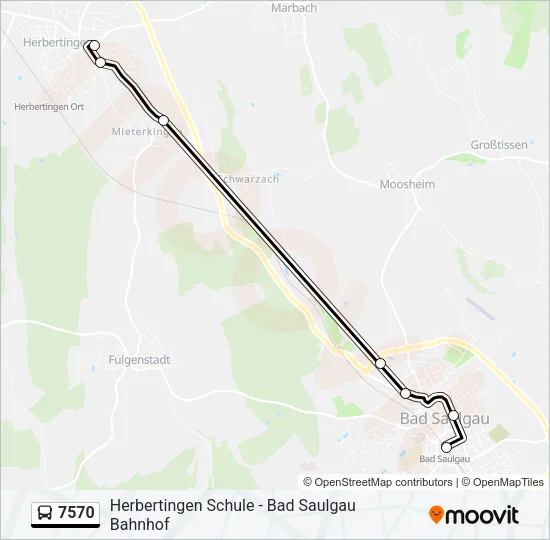7570 Bus Line Map