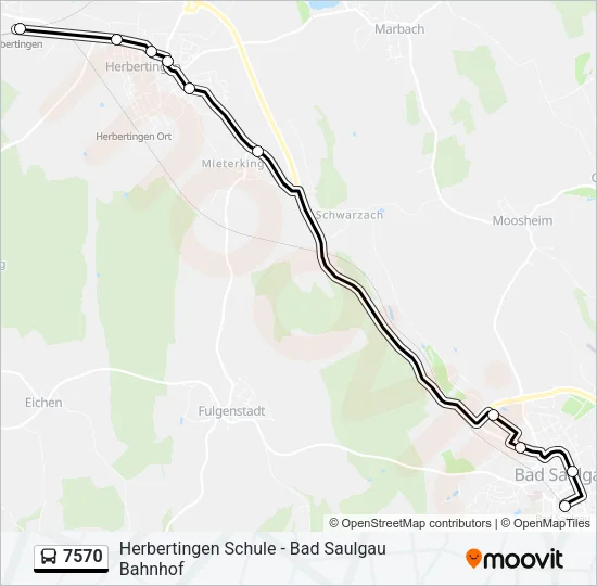 7570 Bus Line Map