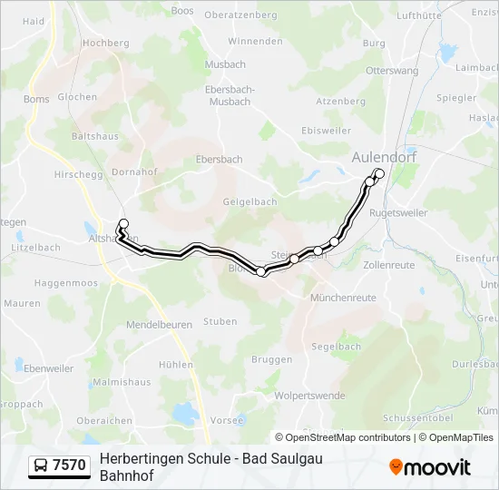 7570 Bus Line Map