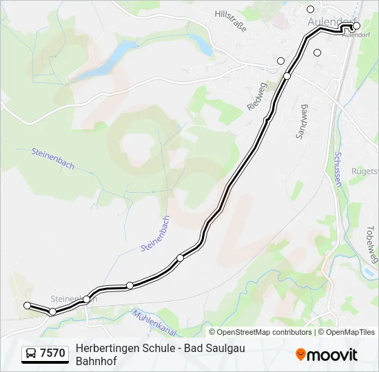 7570 Bus Line Map