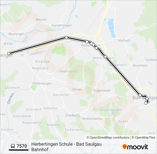 7570 Bus Line Map