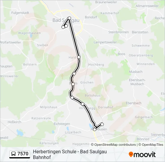 7570 Bus Line Map