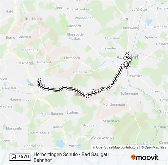 7570 Bus Line Map