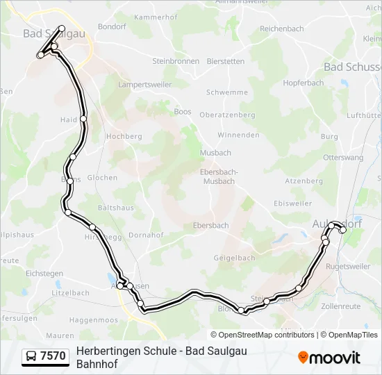 7570 Bus Line Map