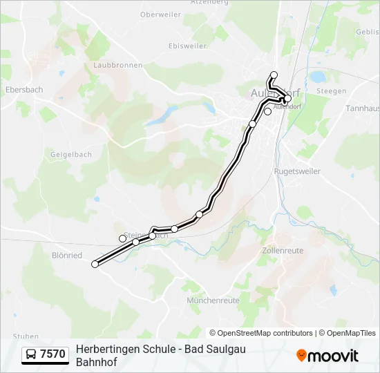 7570 Bus Line Map