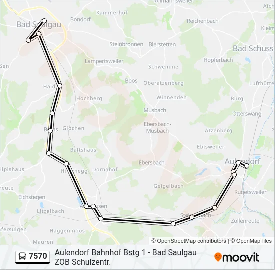 7570 Bus Line Map