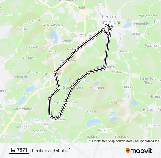 7571 Bus Line Map