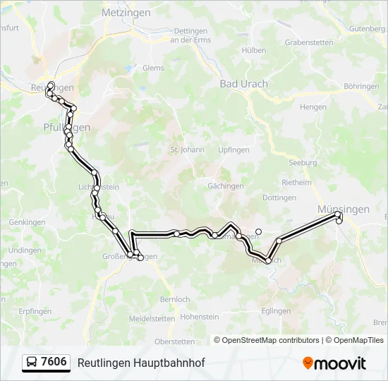 7606 Bus Line Map