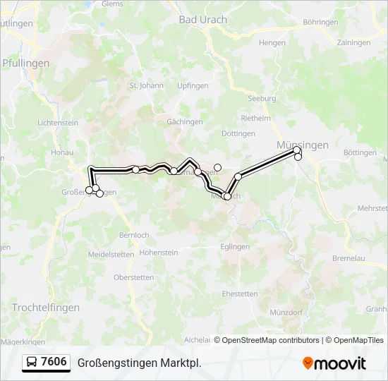 7606 Bus Line Map