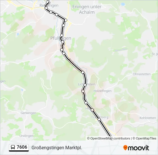 7606 Bus Line Map