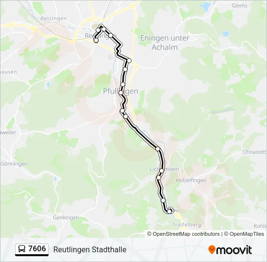 7606 Bus Line Map