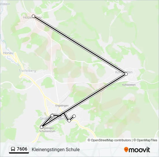 7606 Bus Line Map