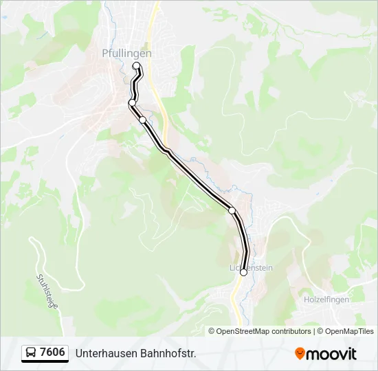 7606 Bus Line Map
