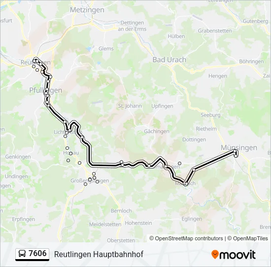 7606 Bus Line Map