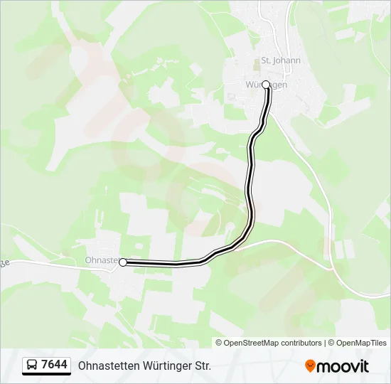 7644 Bus Line Map