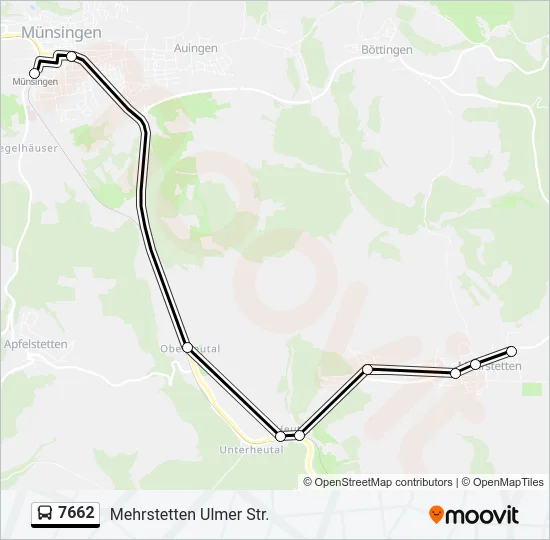 7662 Bus Line Map