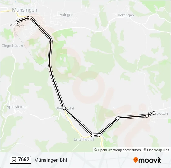 7662 Bus Line Map