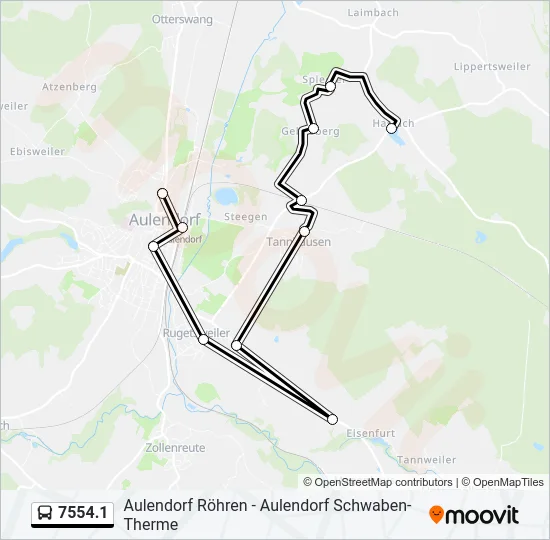 7554.1 Bus Line Map