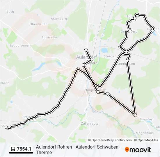 7554.1 Bus Line Map