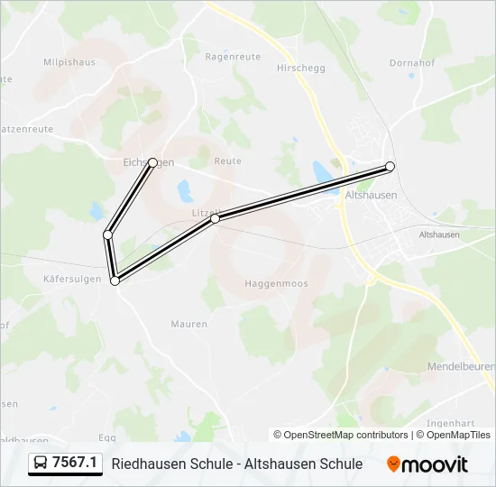 7567.1 Bus Line Map