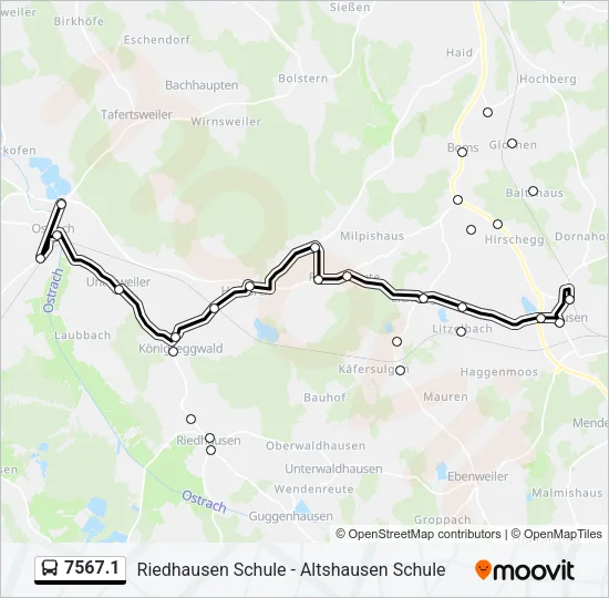 7567.1 Bus Line Map