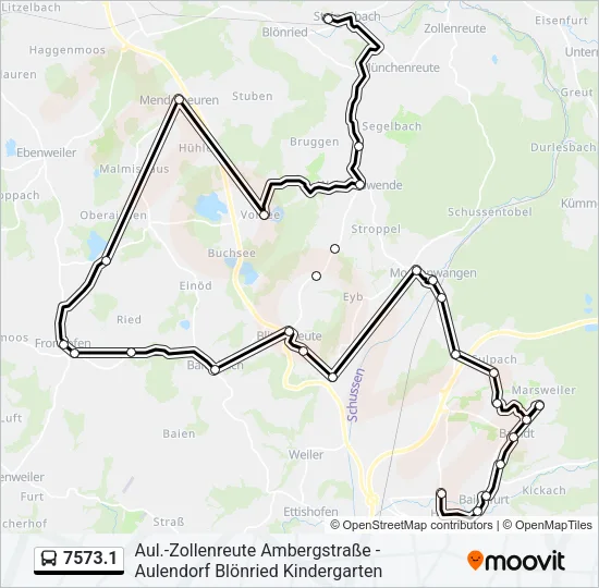 7573.1 Bus Line Map