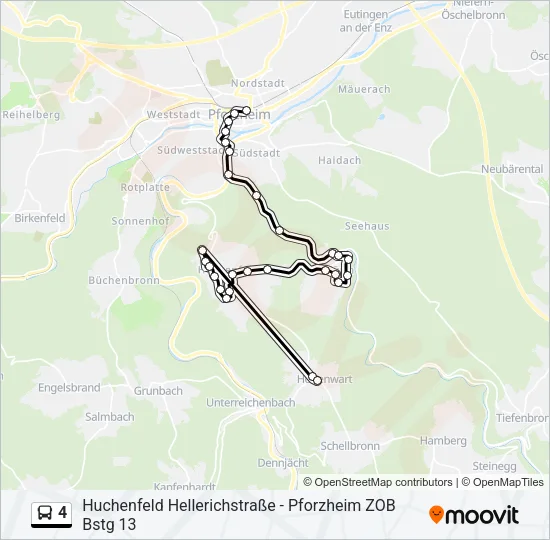 4 Bus Line Map