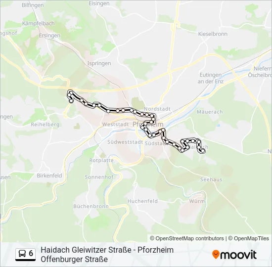 6 Bus Line Map