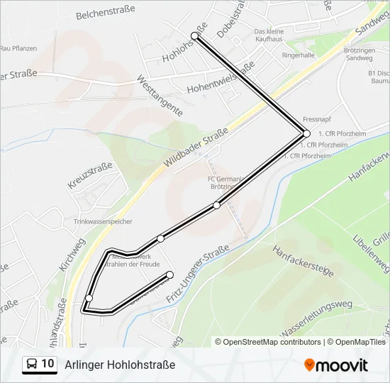 10 Bus Line Map