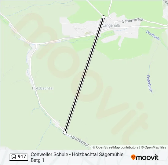 917 Bus Line Map