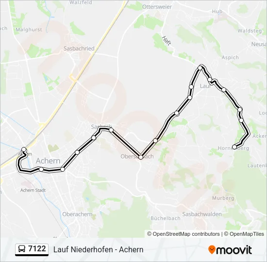 7122 Bus Line Map