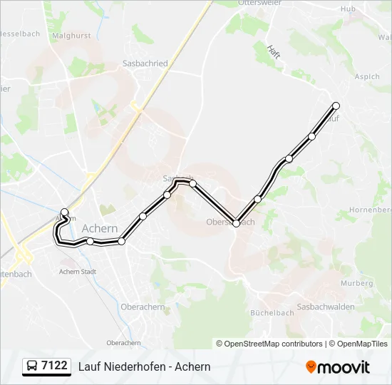 7122 Bus Line Map