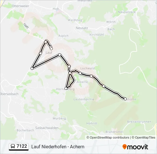 7122 Bus Line Map