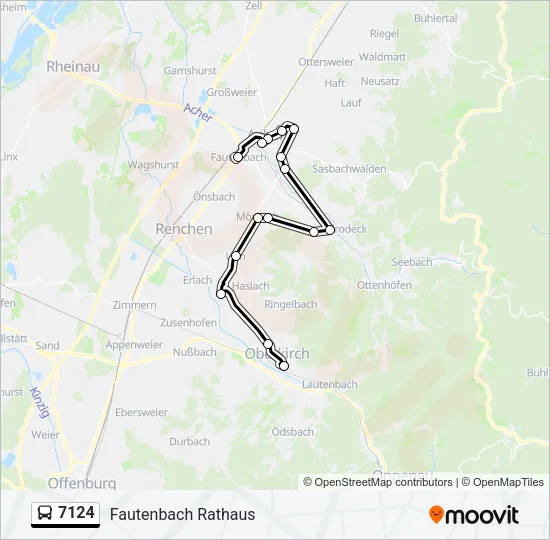 7124 Bus Line Map