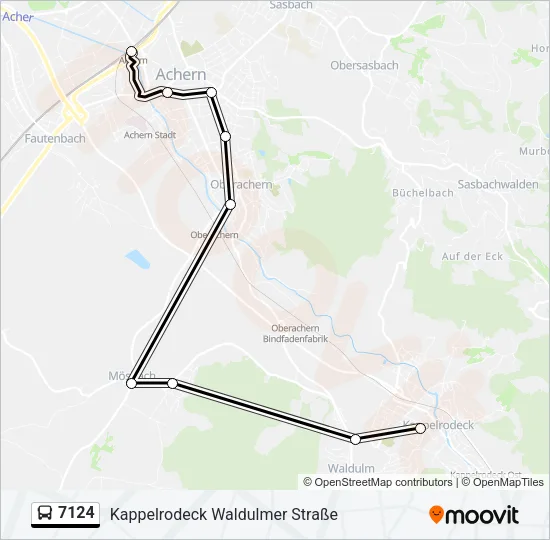 7124 Bus Line Map