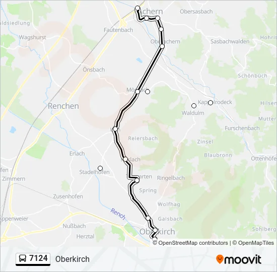 7124 Bus Line Map