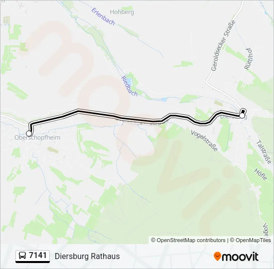 7141 Bus Line Map