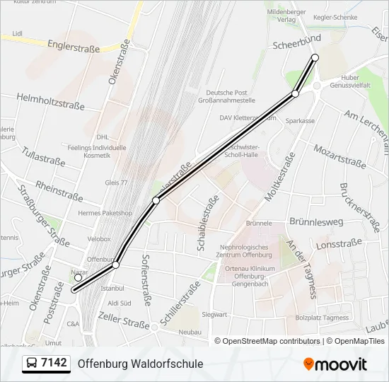 7142 Bus Line Map