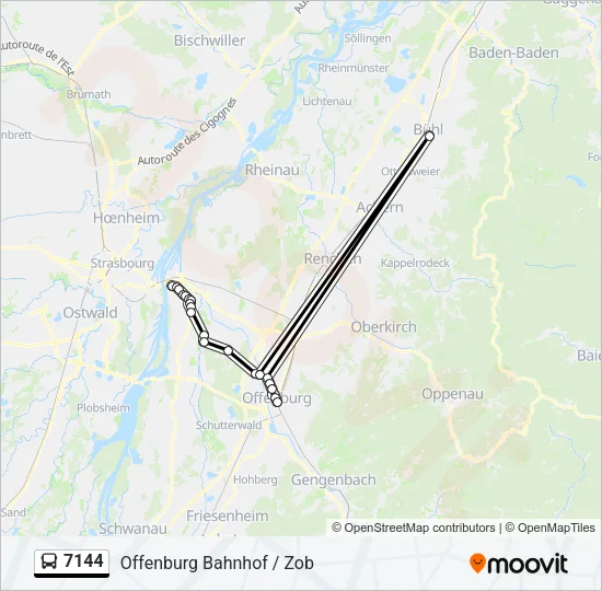 7144 Bus Line Map