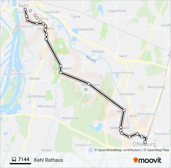7144 Bus Line Map