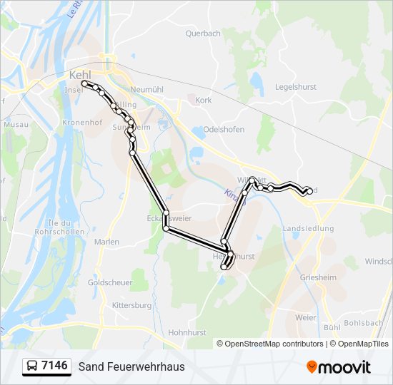 7146 Bus Line Map